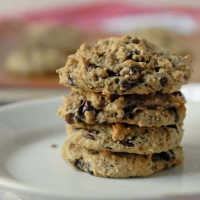 No Oil Double Chocolate Chip Cookies