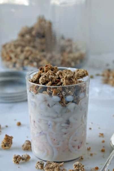 Toasted Pistachio and Almond Pulp Granola