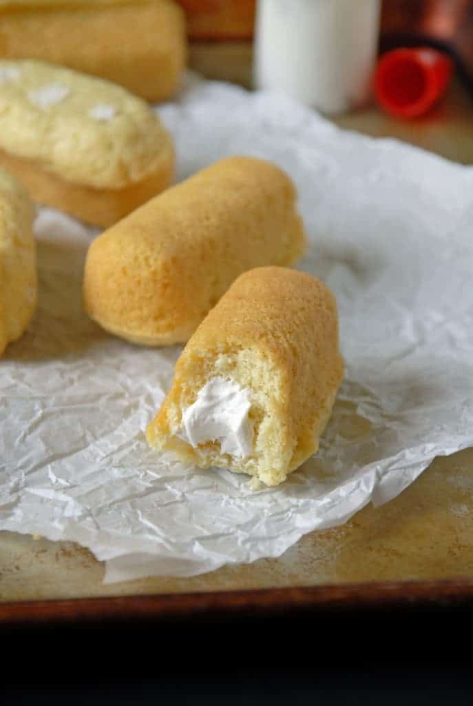 Vegan Homemade Twinkies with Coconut Whipped Cream Filling