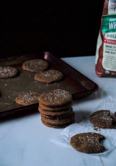 Crispy Vegan Gingerbread Cookies.// heartofabaker.com