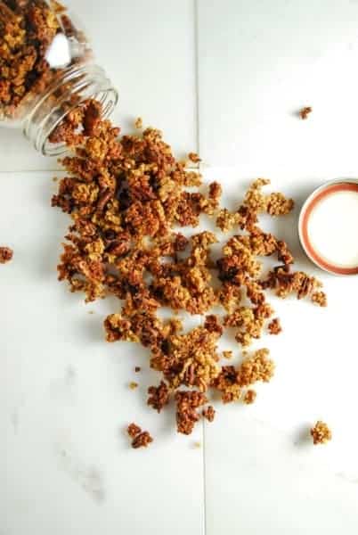 Toasted Millet and Pecan Granola (Gluten Free)//heartofabaker.com