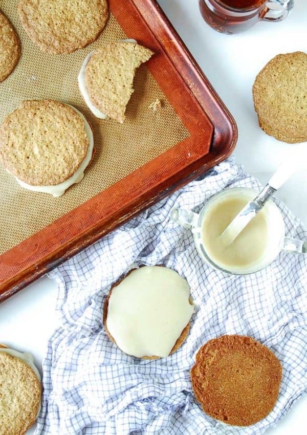 Maple Cream Sandwich Cookies--heartofabaker.com
