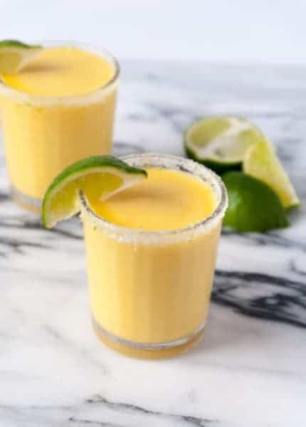 Creamy Mango Lime Margaritas