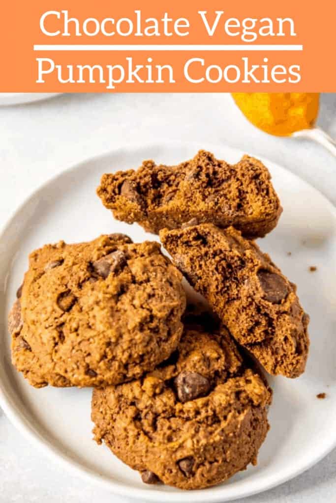 Chocolate Vegan Pumpkin Cookies